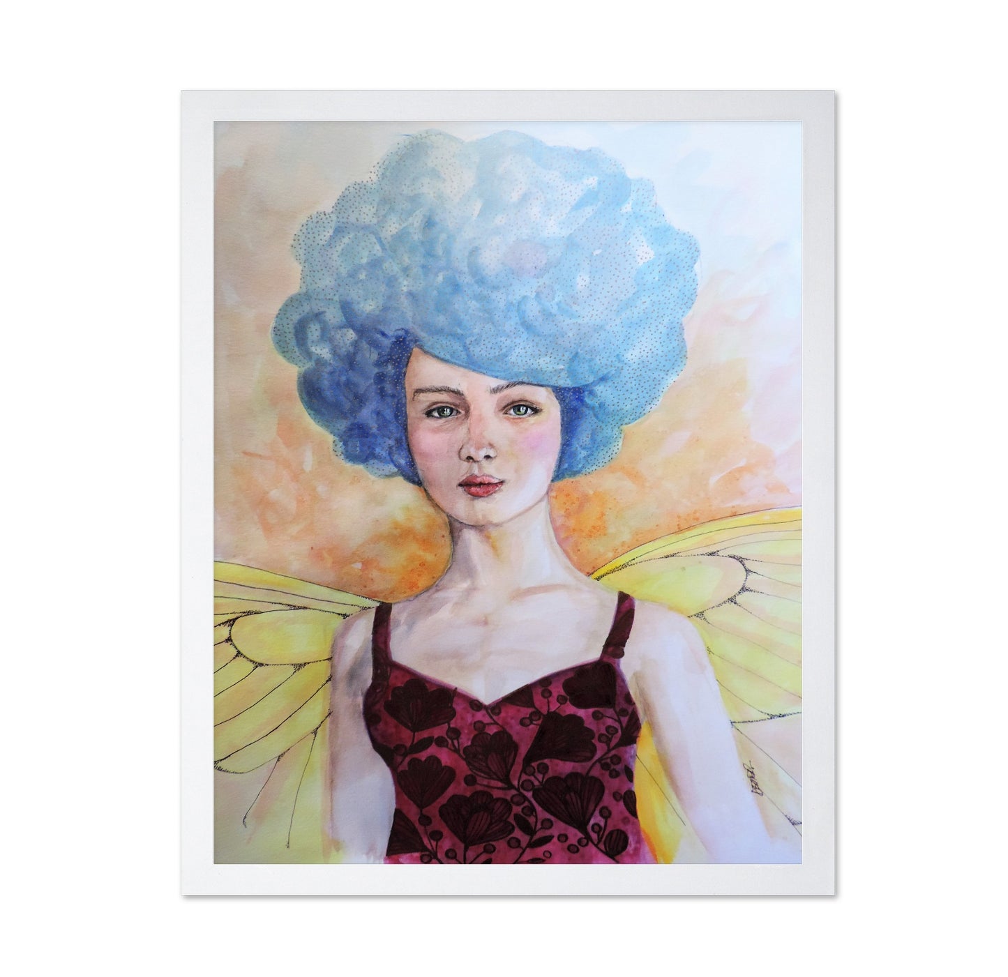 Blue Hair Fairy Girl