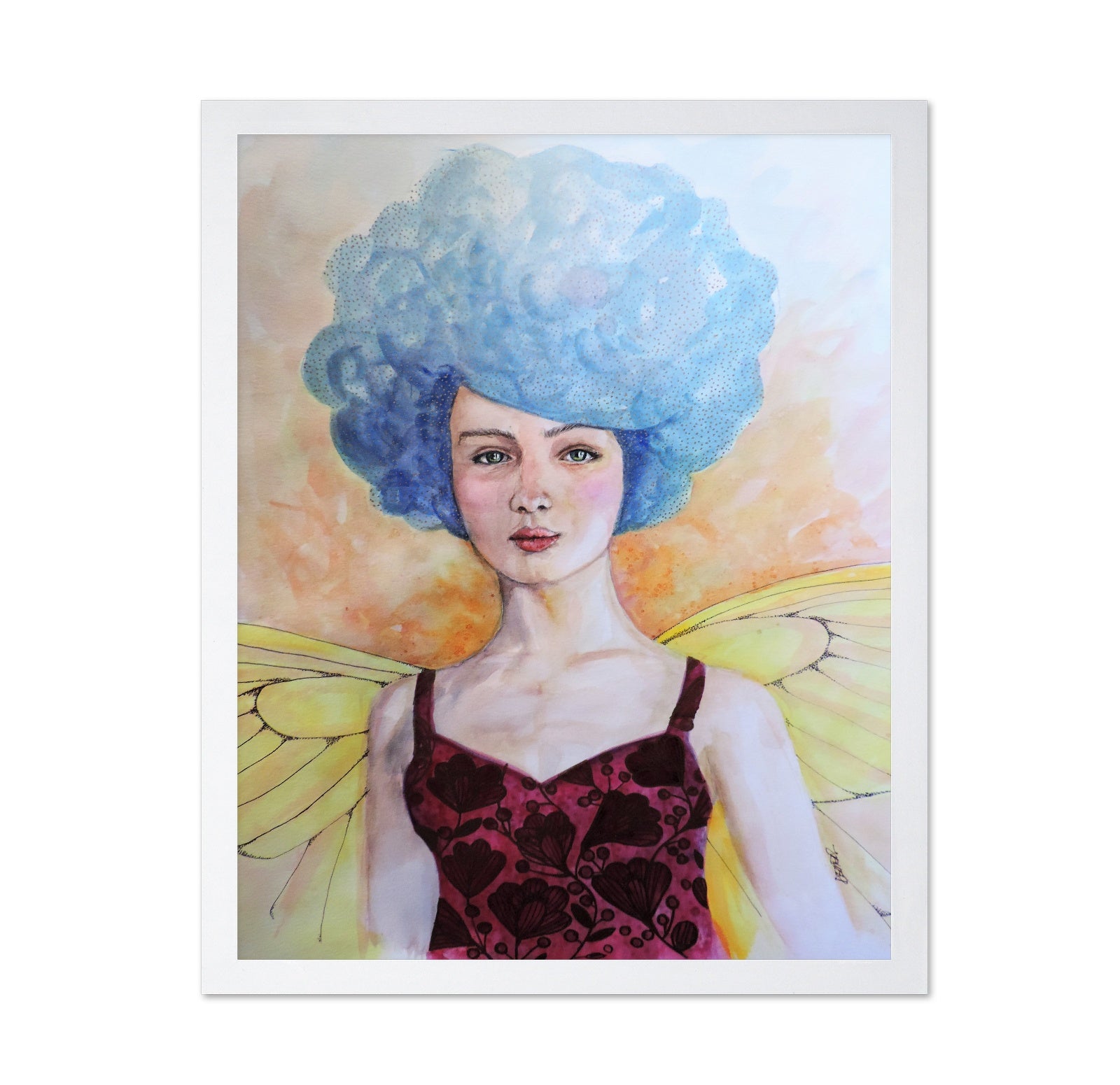 Blue Hair Fairy Girl