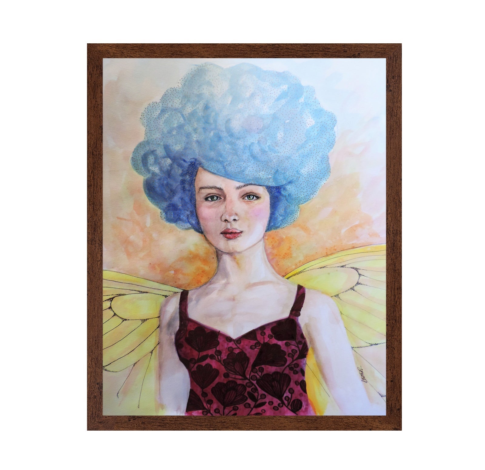 Blue Hair Fairy Girl