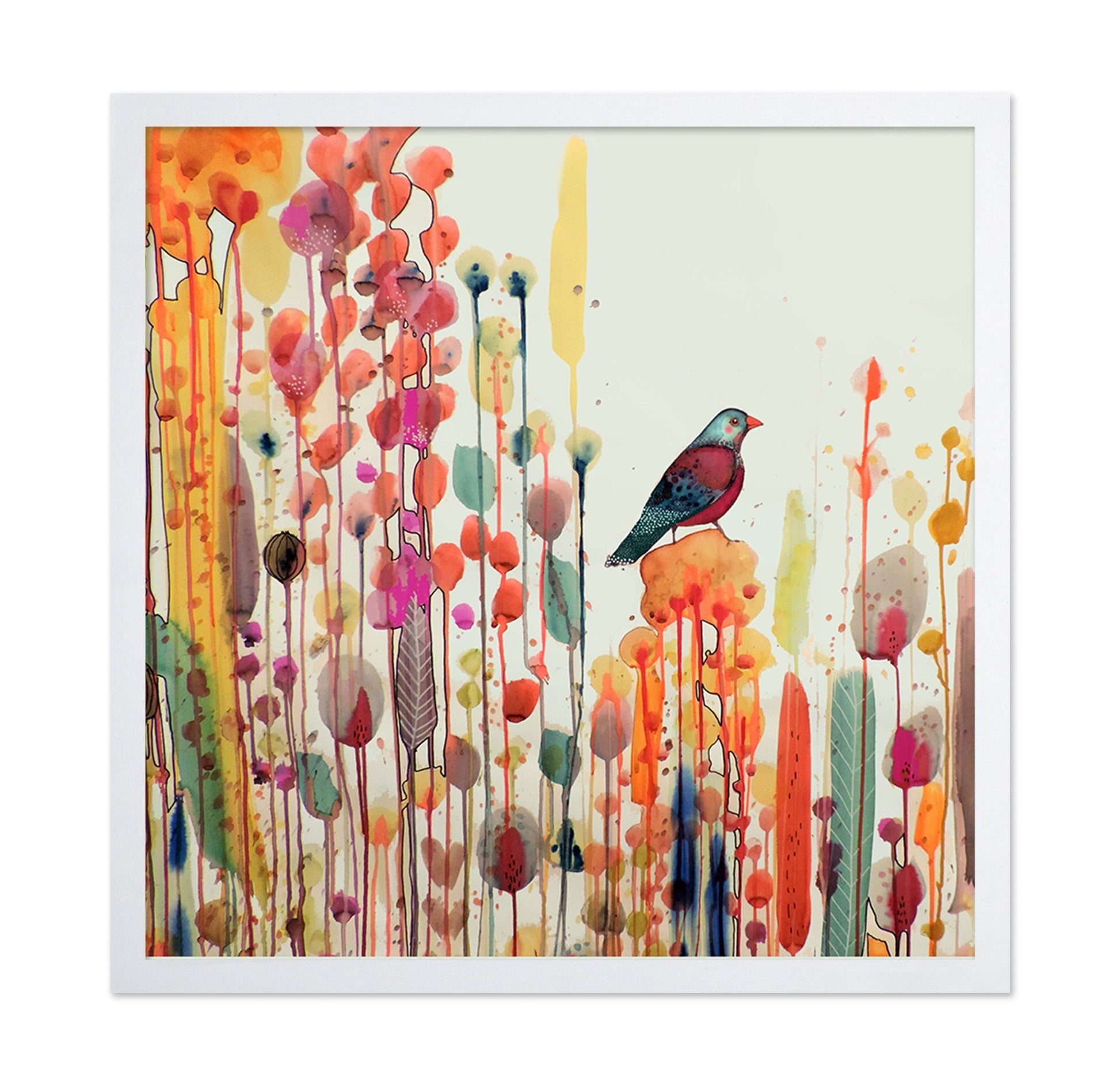 Colorful Bird Meadow No1