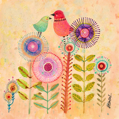 Whimsical Bird Garden