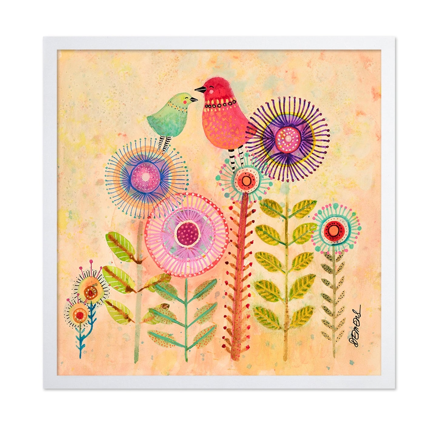 Whimsical Bird Garden