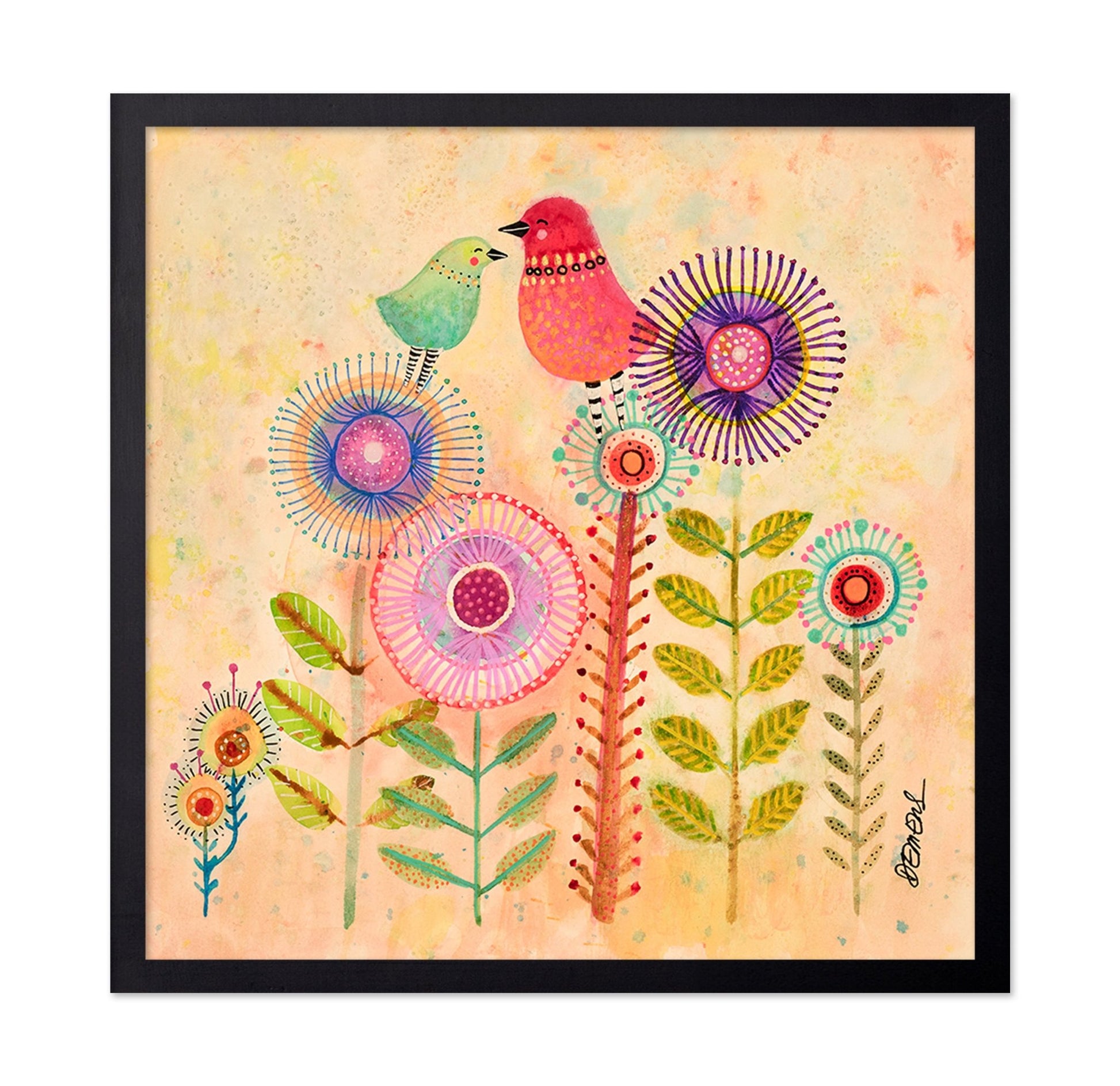 Whimsical Bird Garden