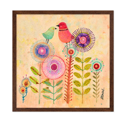 Whimsical Bird Garden