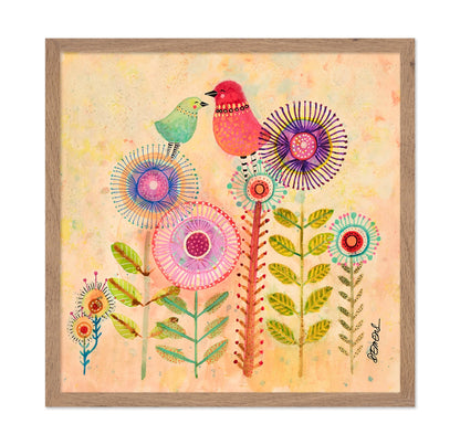 Whimsical Bird Garden