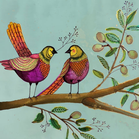 Colorful Love Birds No1