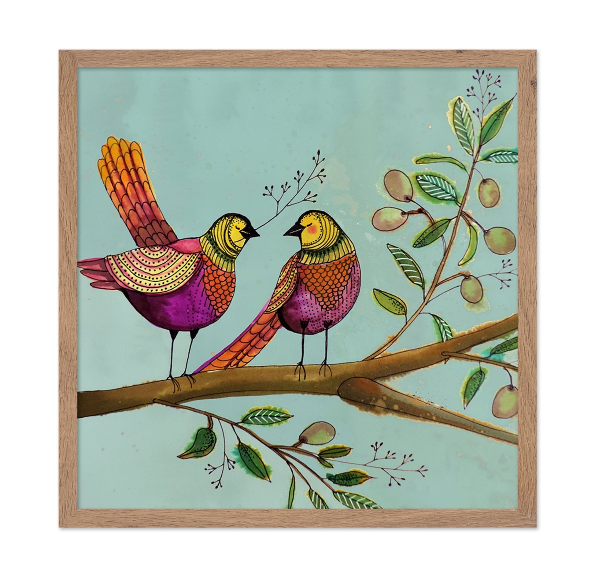 Colorful Love Birds No1
