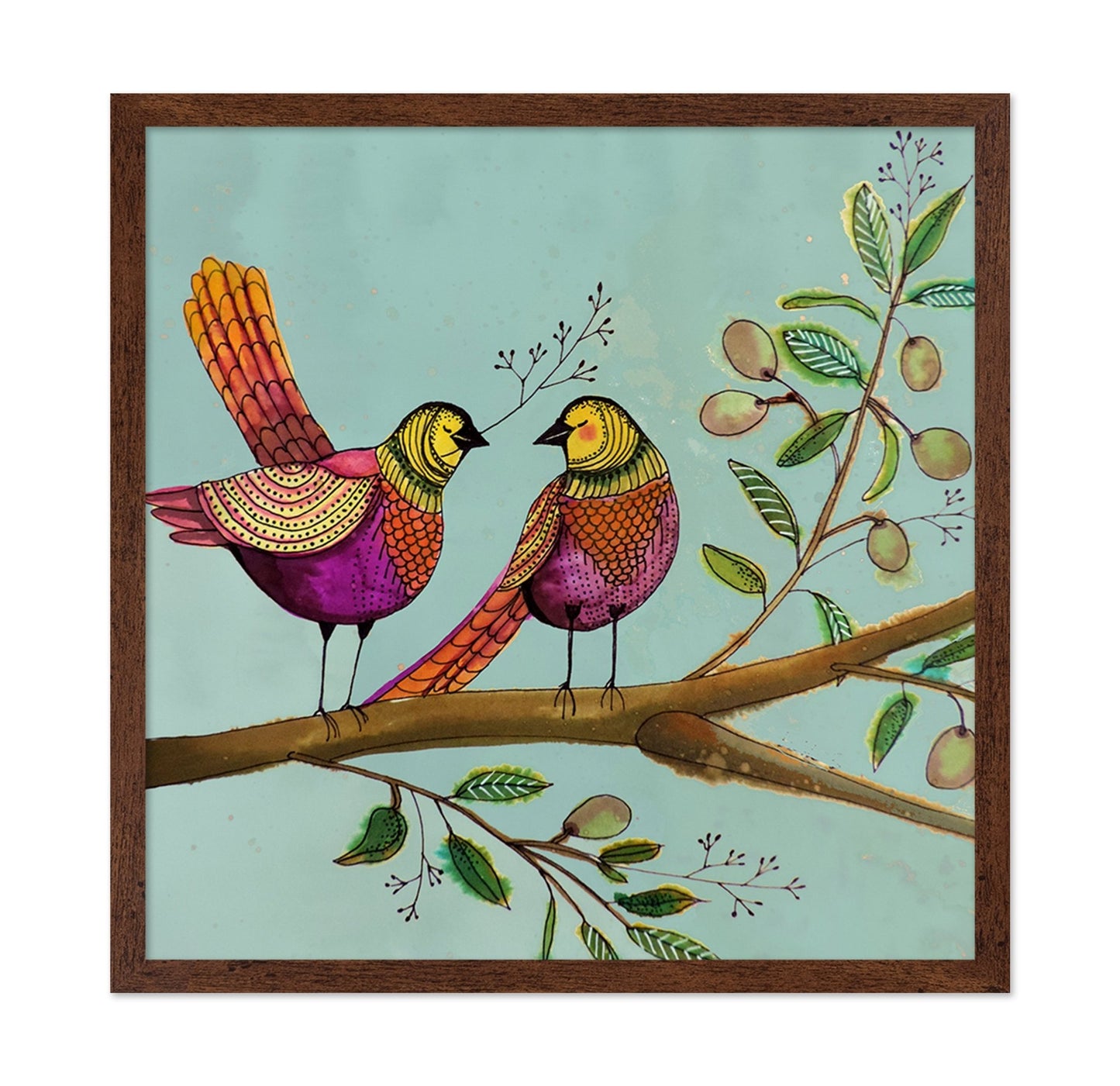 Colorful Love Birds No1