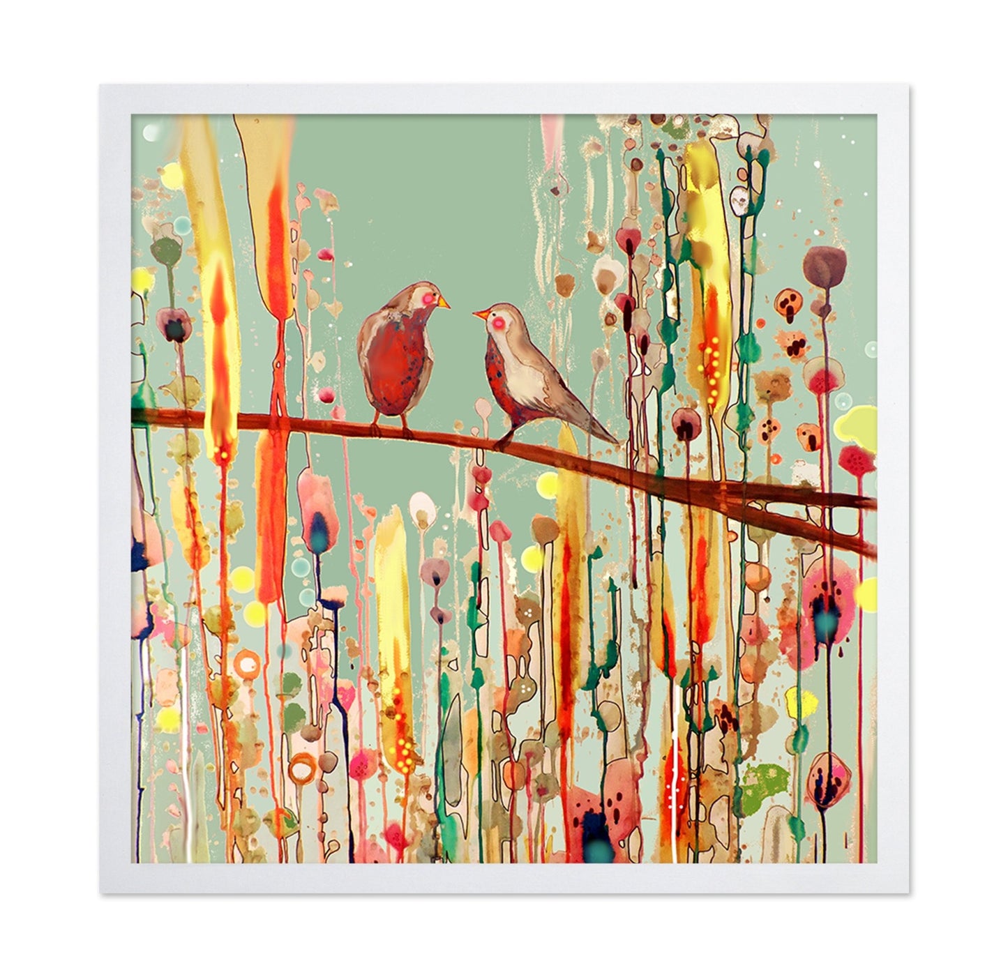Birds On Branch