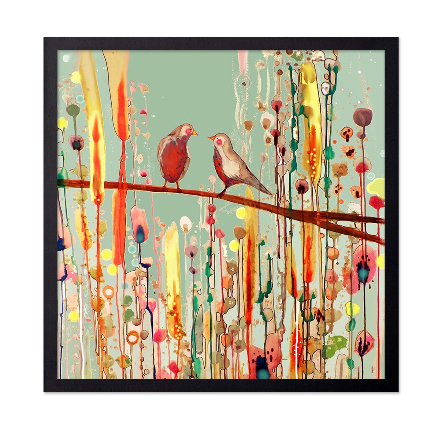 Birds On Branch