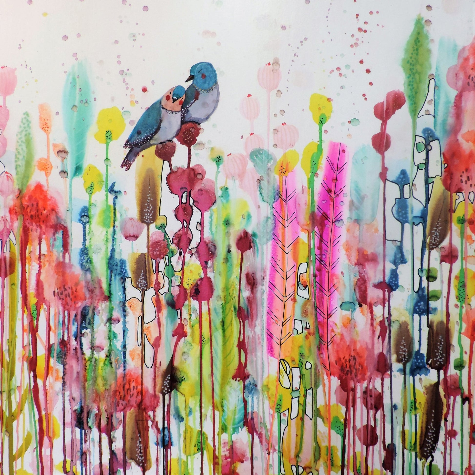 Bird Pair Meadow