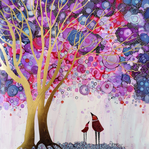 Golden Tree and Birds