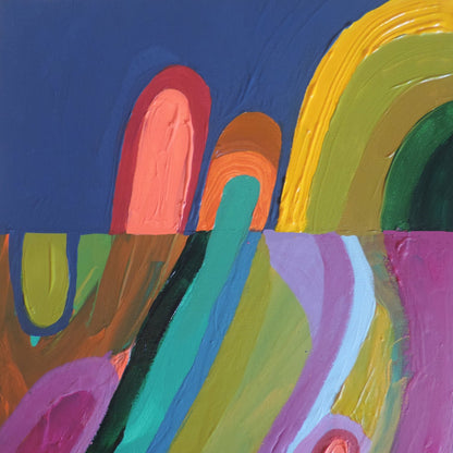 Abstract Rainbow Brushstrokes