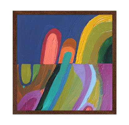 Abstract Rainbow Brushstrokes