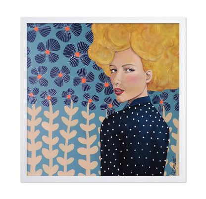 Blonde Floral Portrait