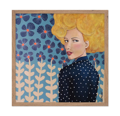 Blonde Floral Portrait