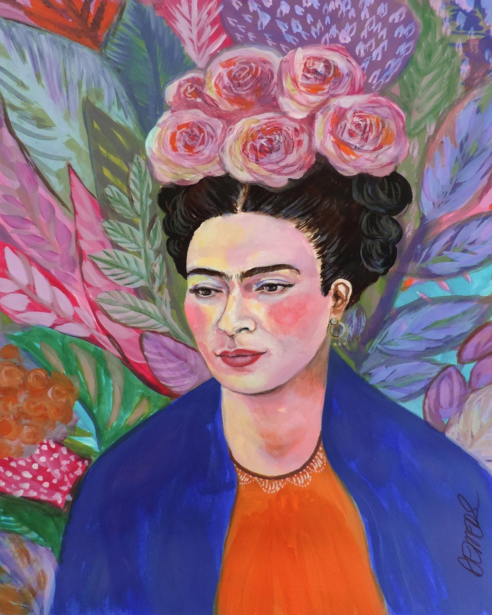 Floral Frida Portrait No3