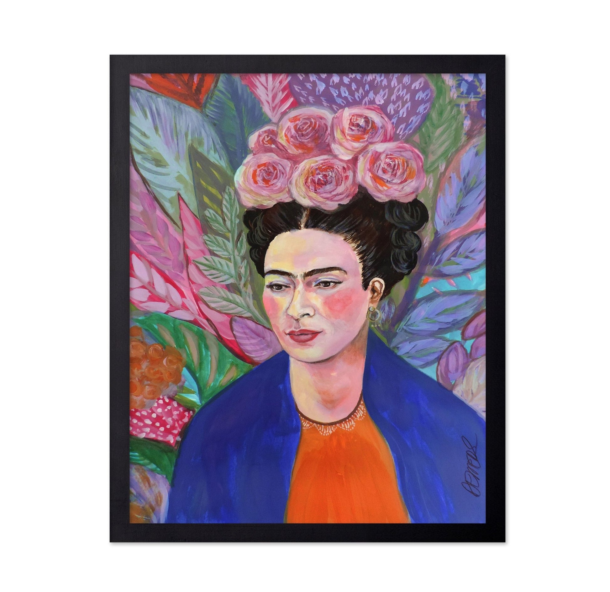 Floral Frida Portrait No3