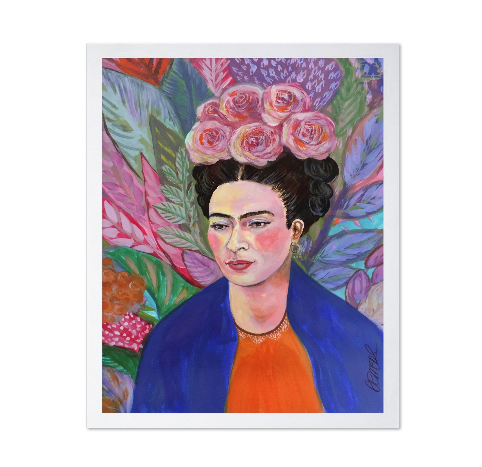 Floral Frida Portrait No3