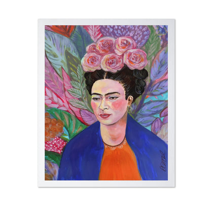 Floral Frida Portrait No3
