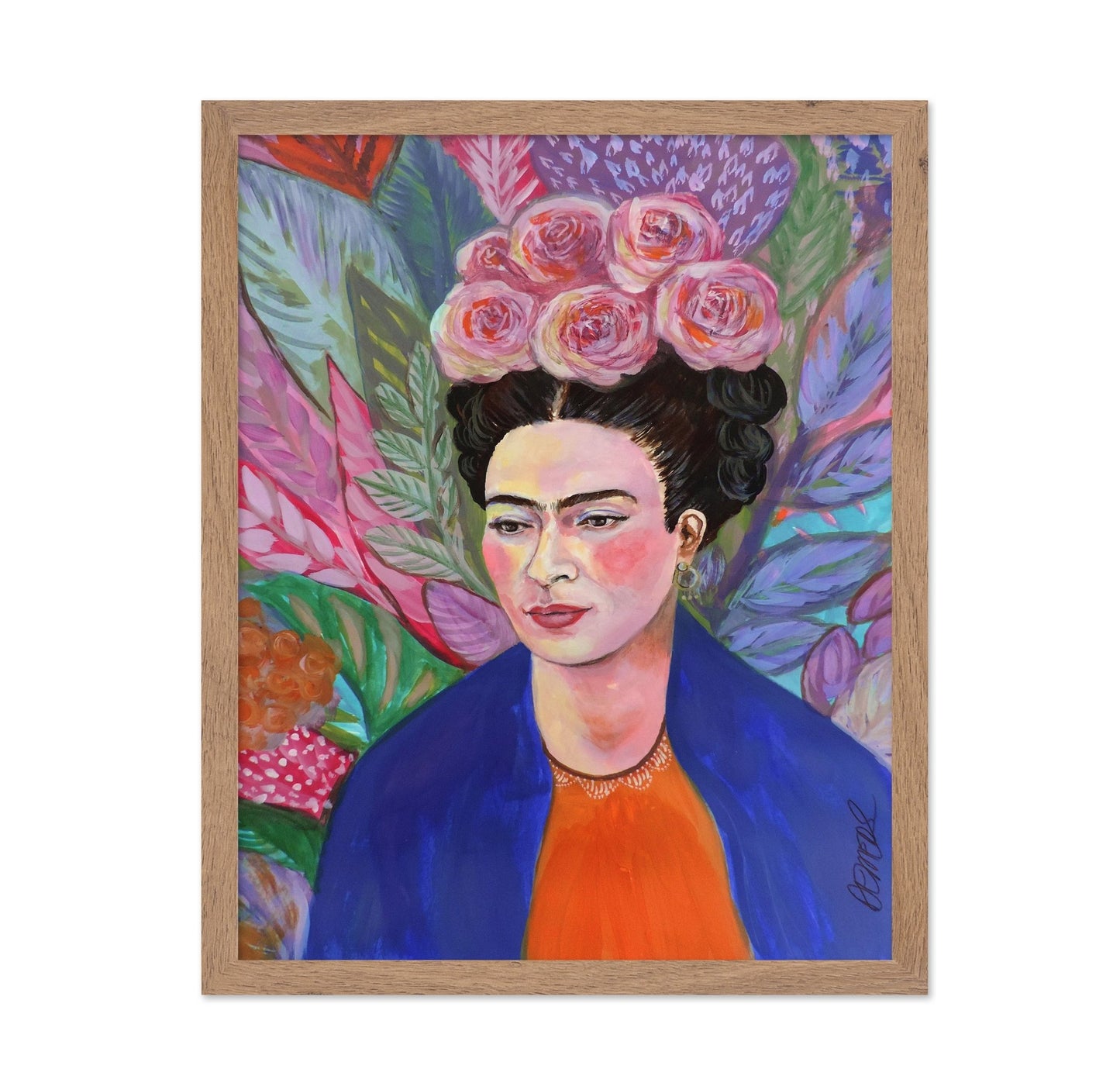 Floral Frida Portrait No3