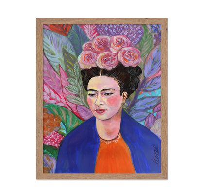 Floral Frida Portrait No3