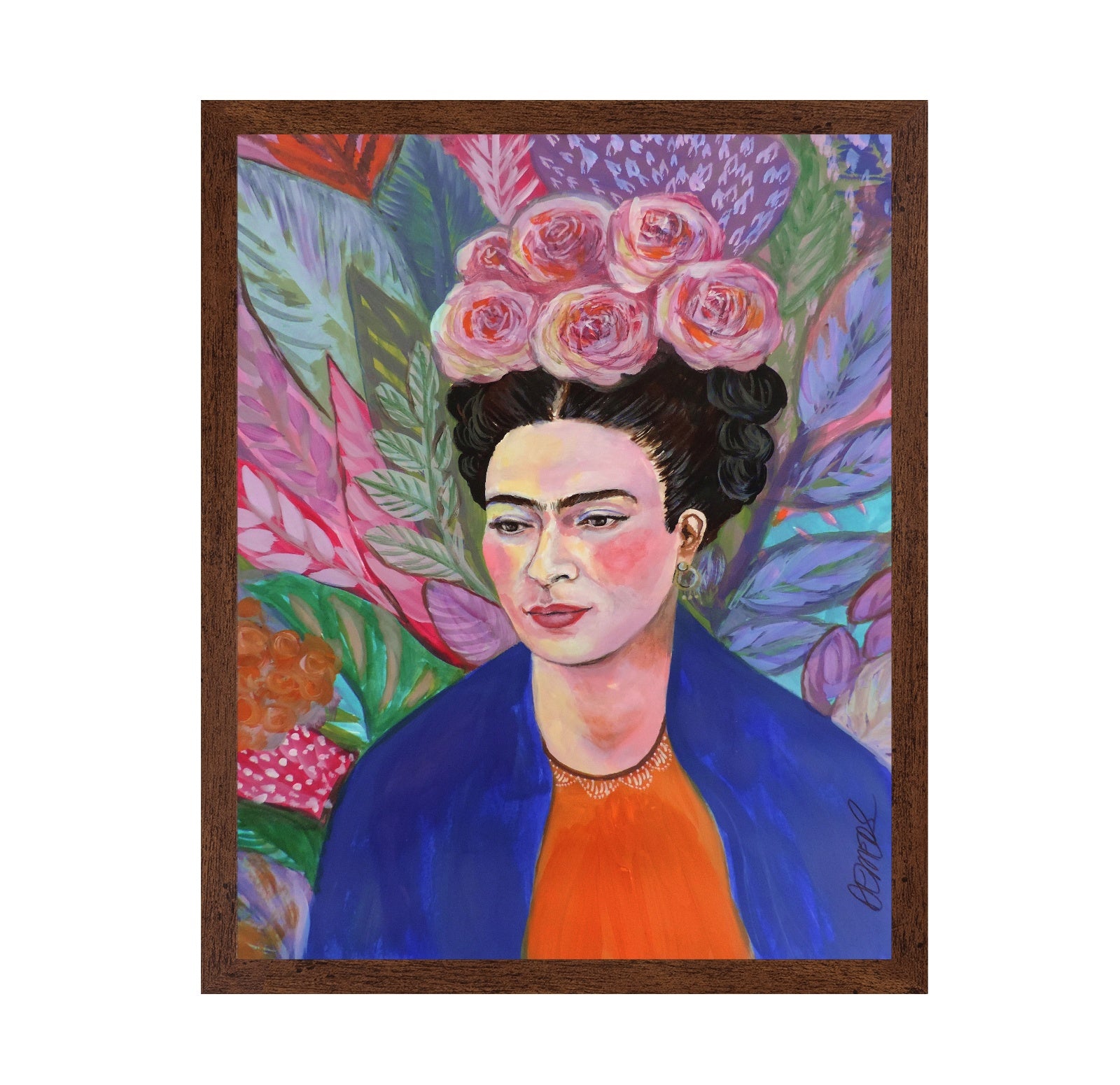 Floral Frida Portrait No3