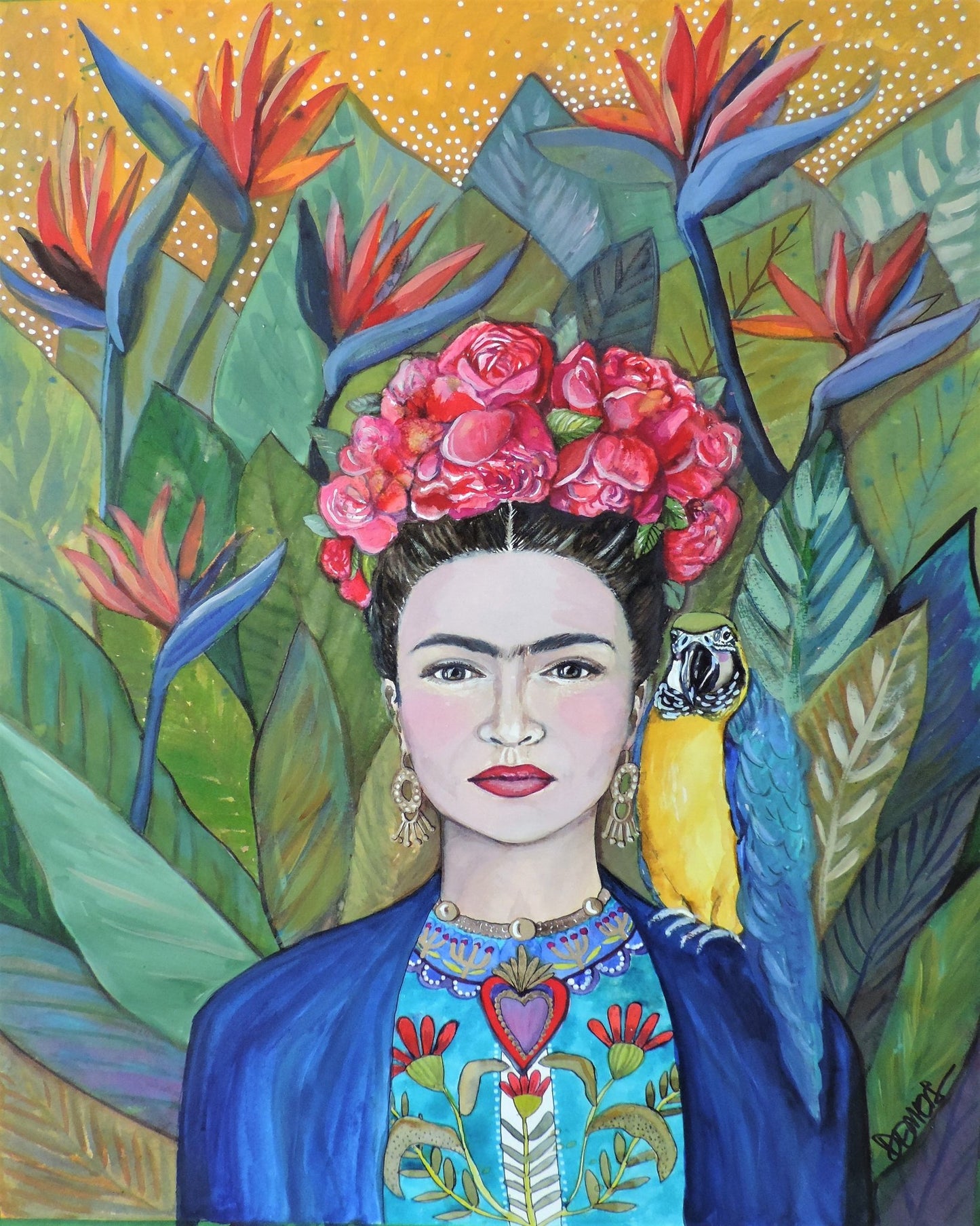 Tropical Frida Portrait