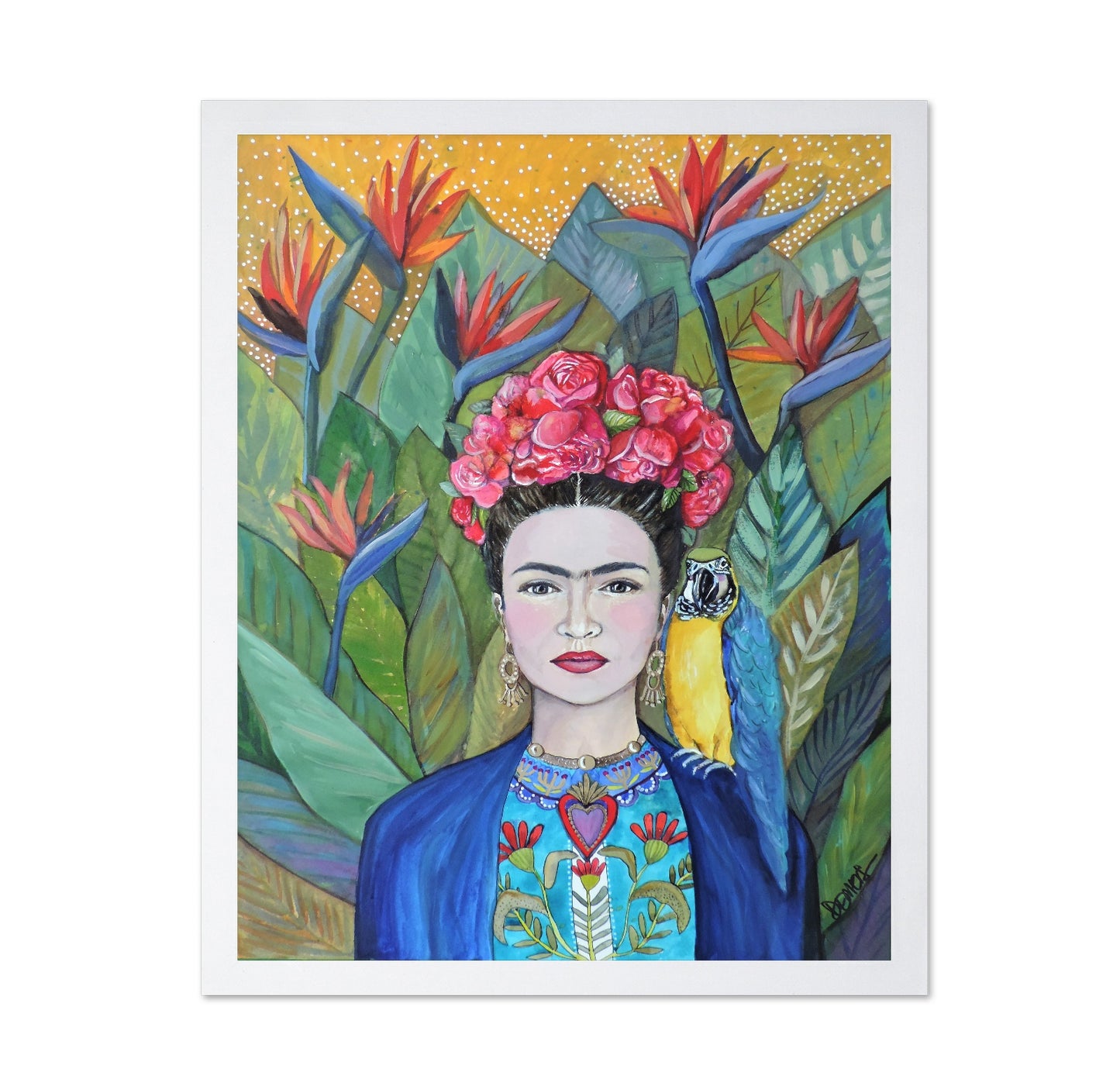 Tropical Frida Portrait