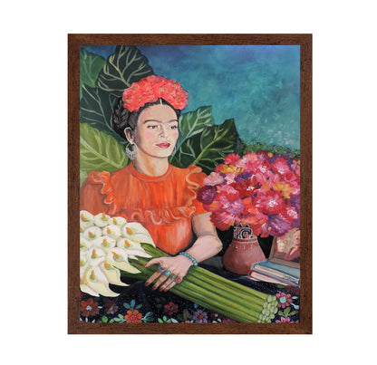 Frida With Calla Flowers