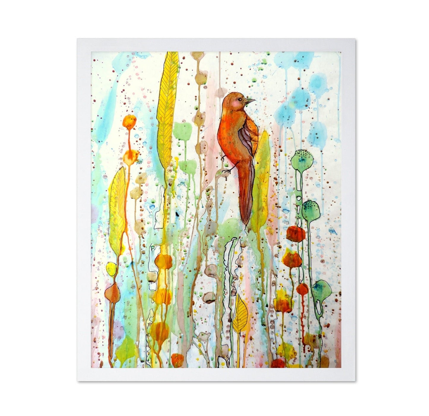 Orange Bird Garden