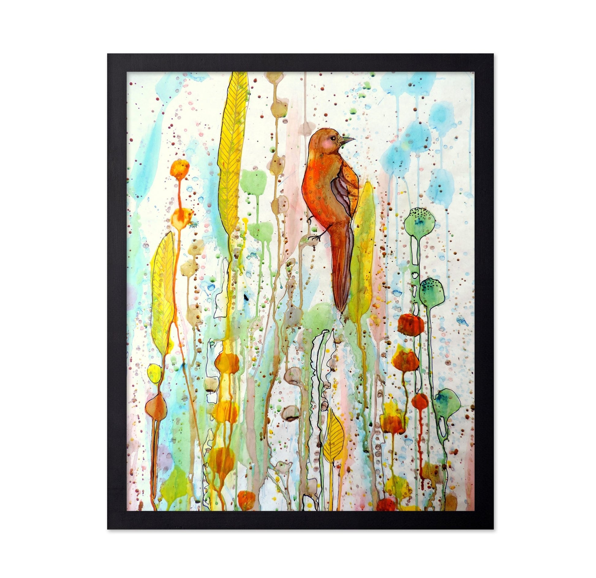 Orange Bird Garden