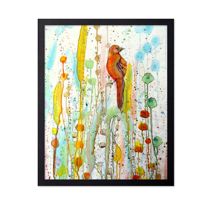 Orange Bird Garden