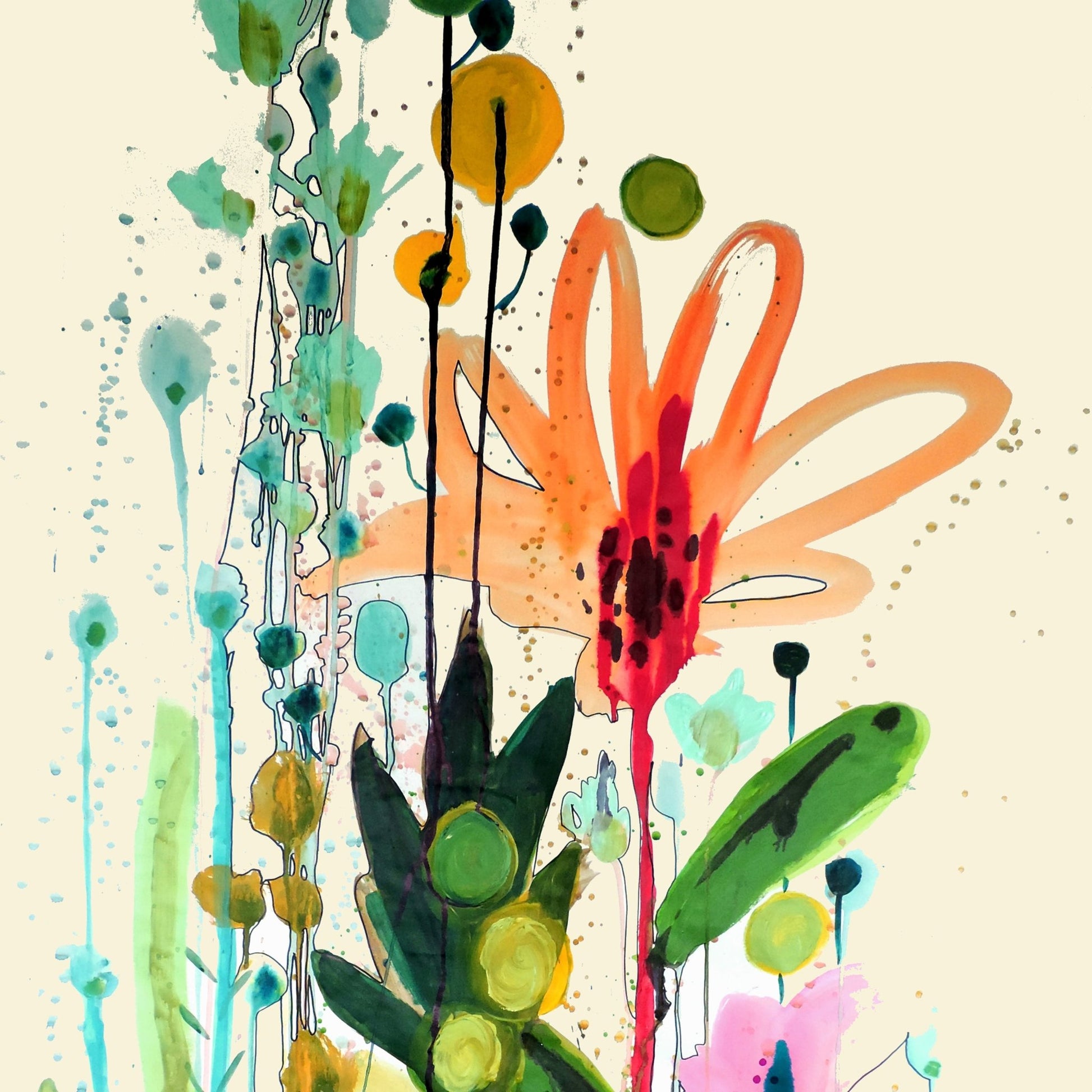 Orange Lily Garden