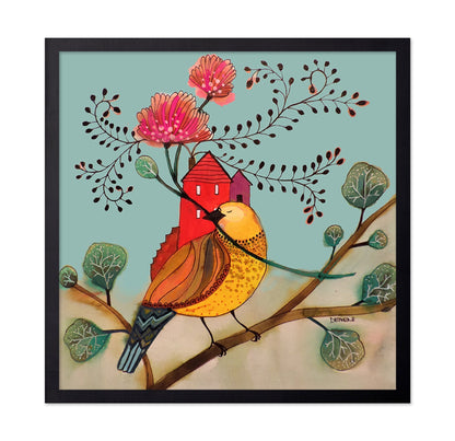 Golden Bird Red House