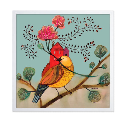 Golden Bird Red House