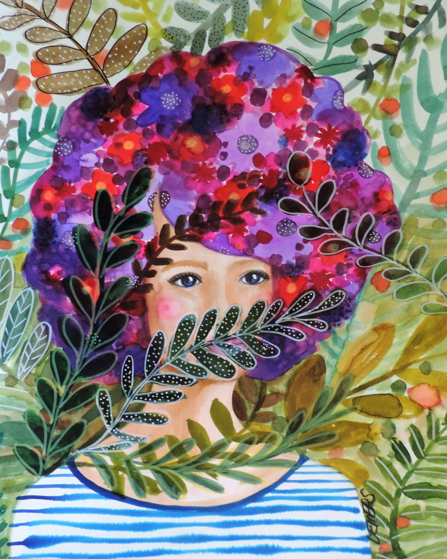 Floral Hidden Face