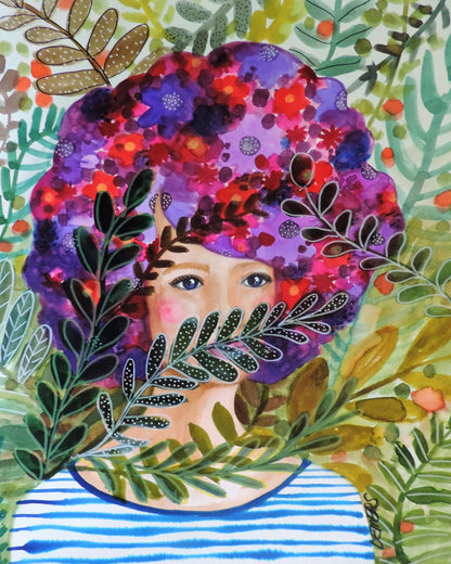 Floral Hidden Face