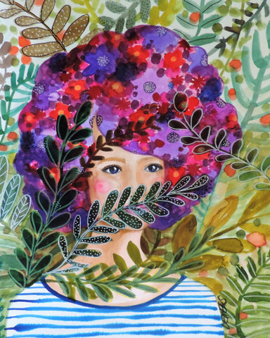 Floral Hidden Face