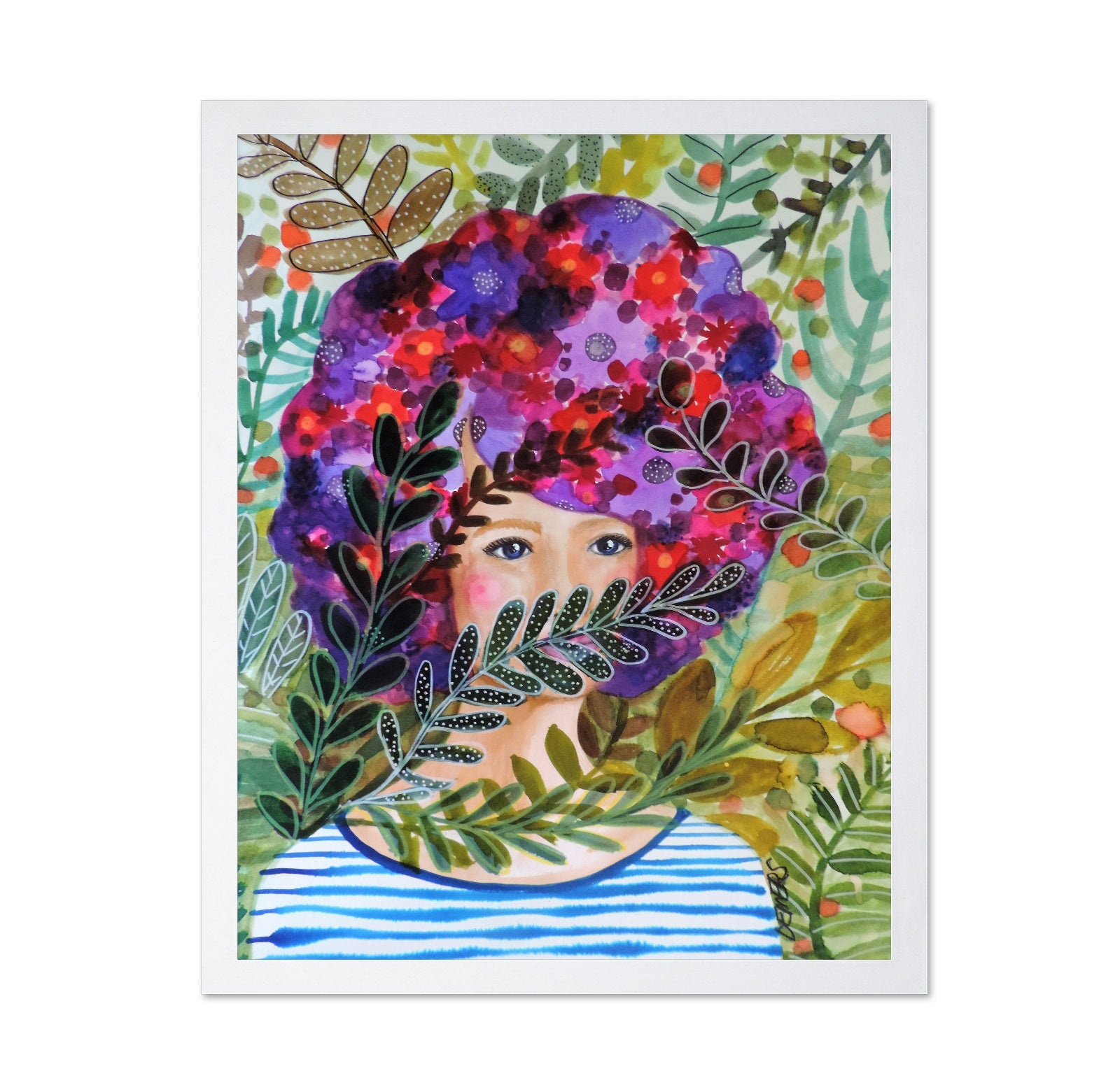 Floral Hidden Face
