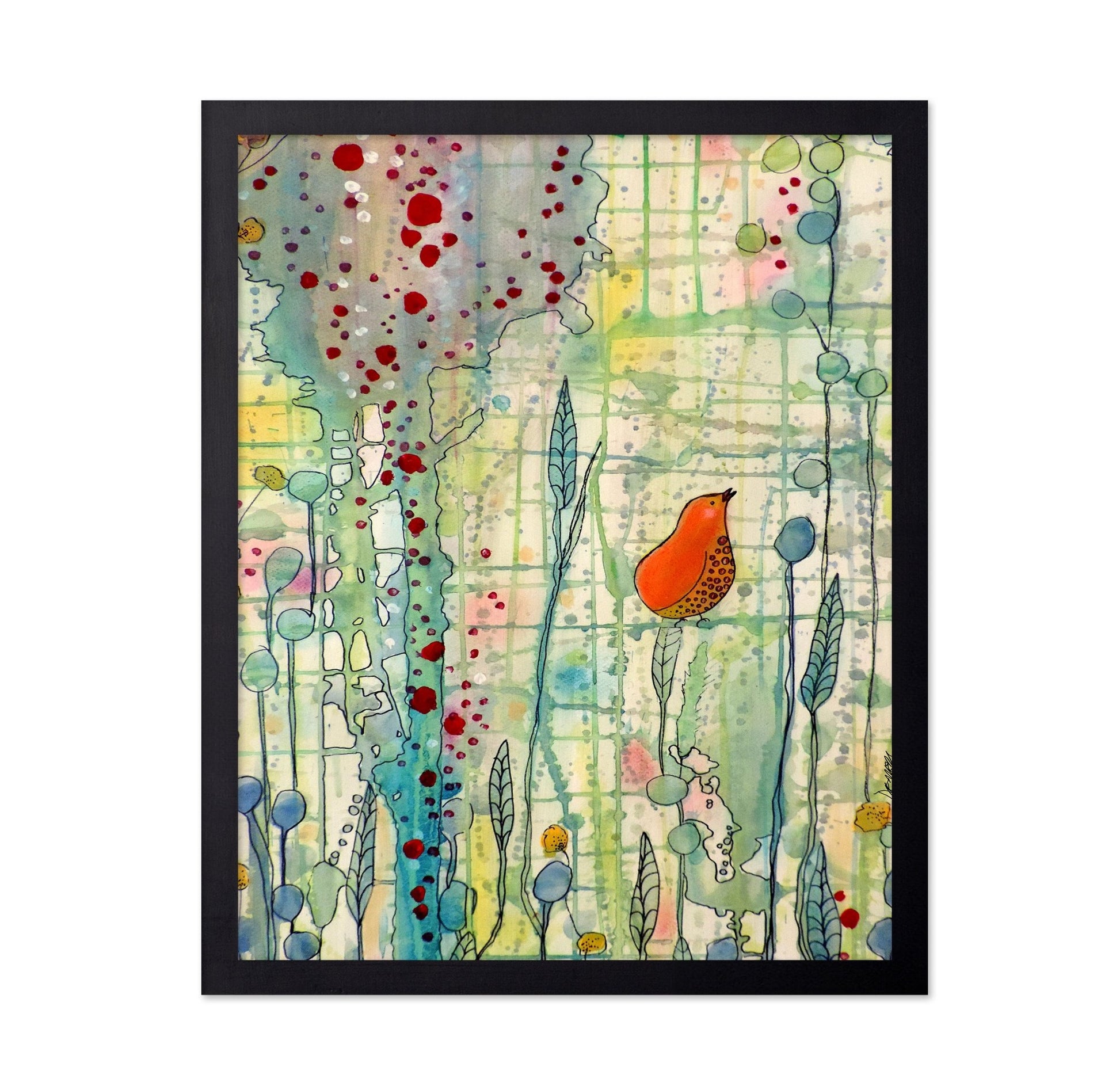 Orange Bird Grid