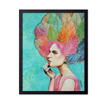 Leaf Hair Woman Portrait