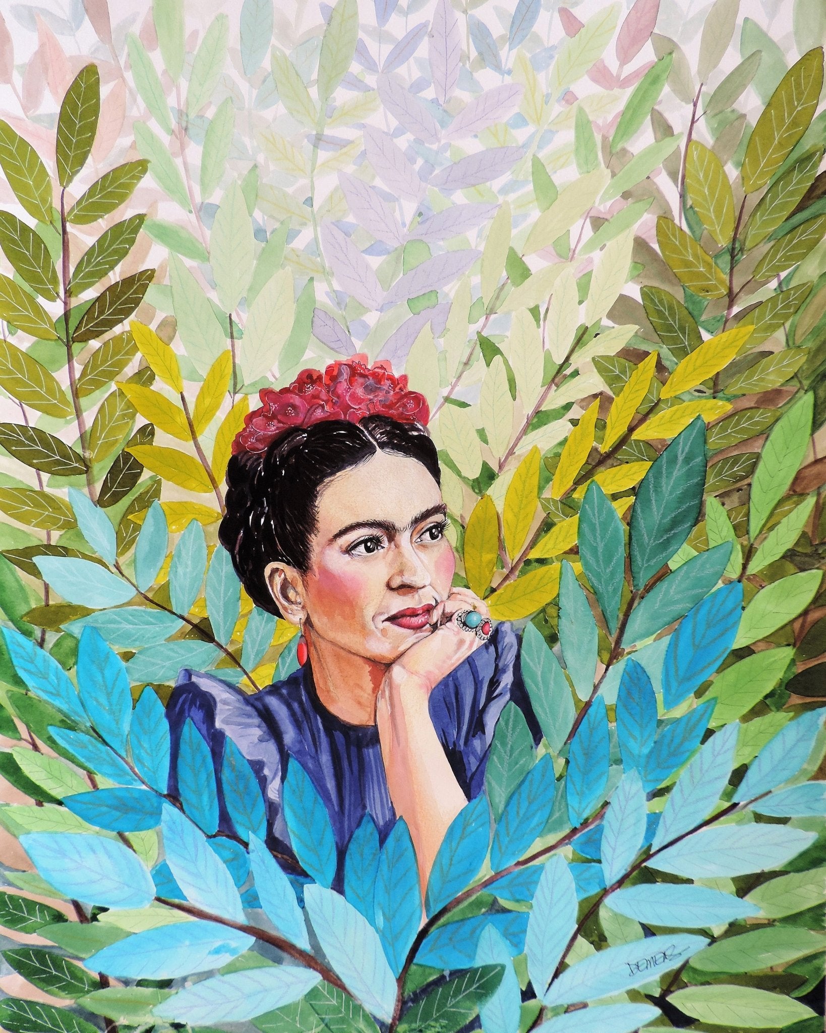 Leafy Woman Portrait