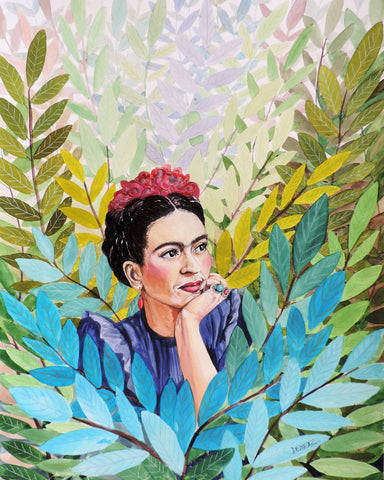 Leafy Woman Portrait