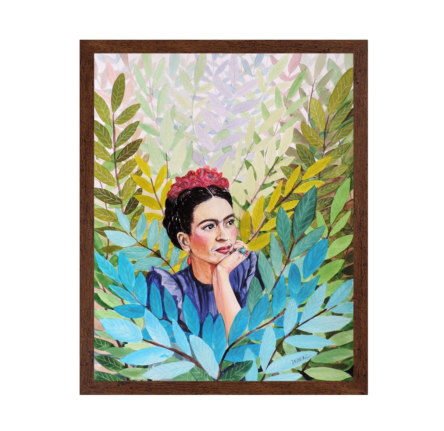 Leafy Woman Portrait