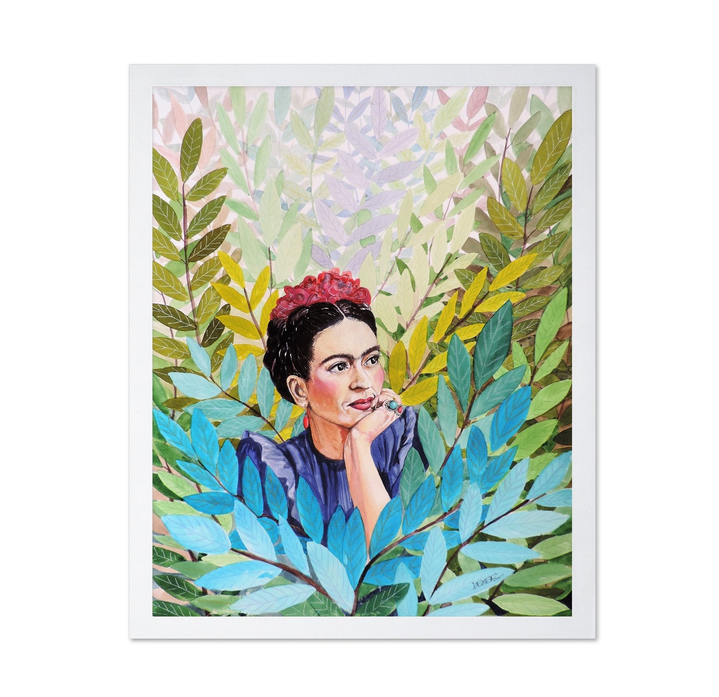 Leafy Woman Portrait