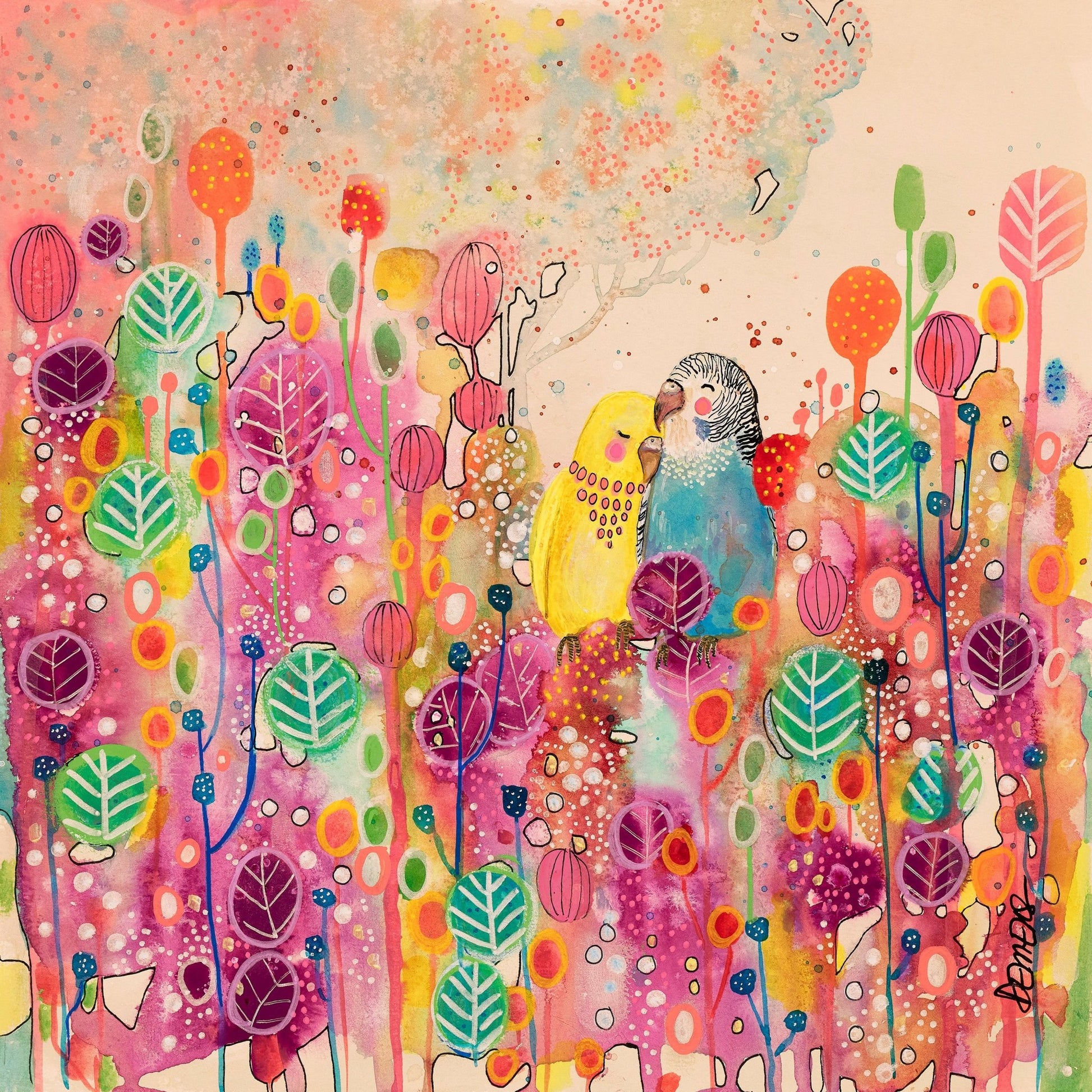 Colorful Love Birds No2