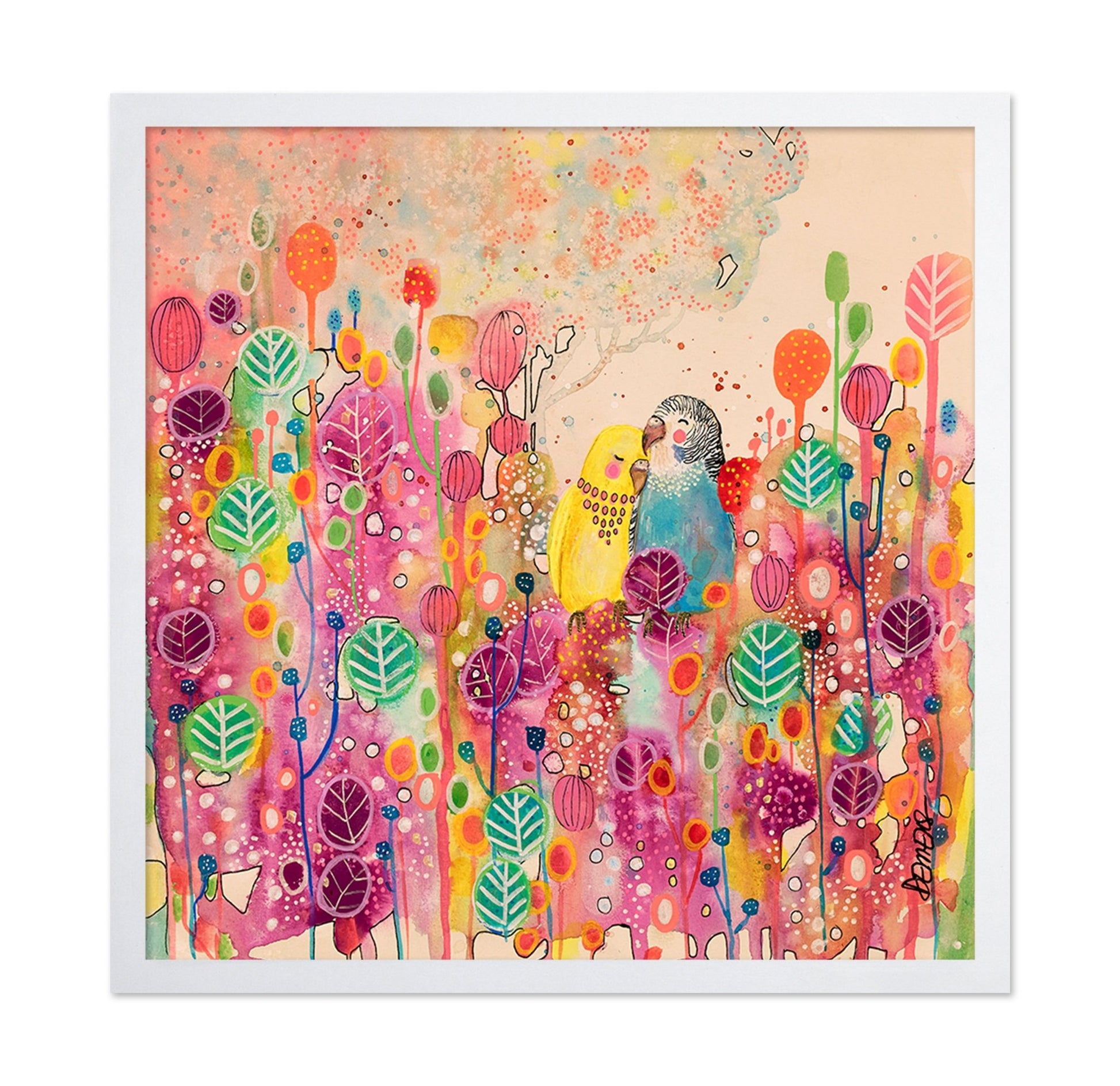 Colorful Love Birds No2