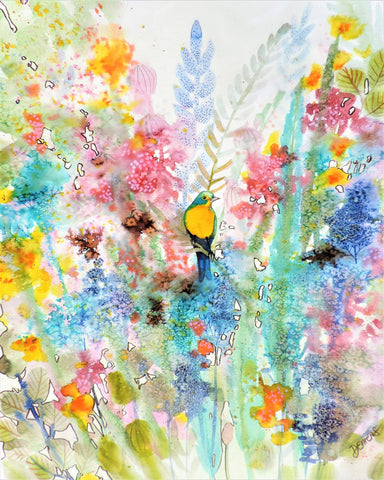 Colorful Bird Meadow No2