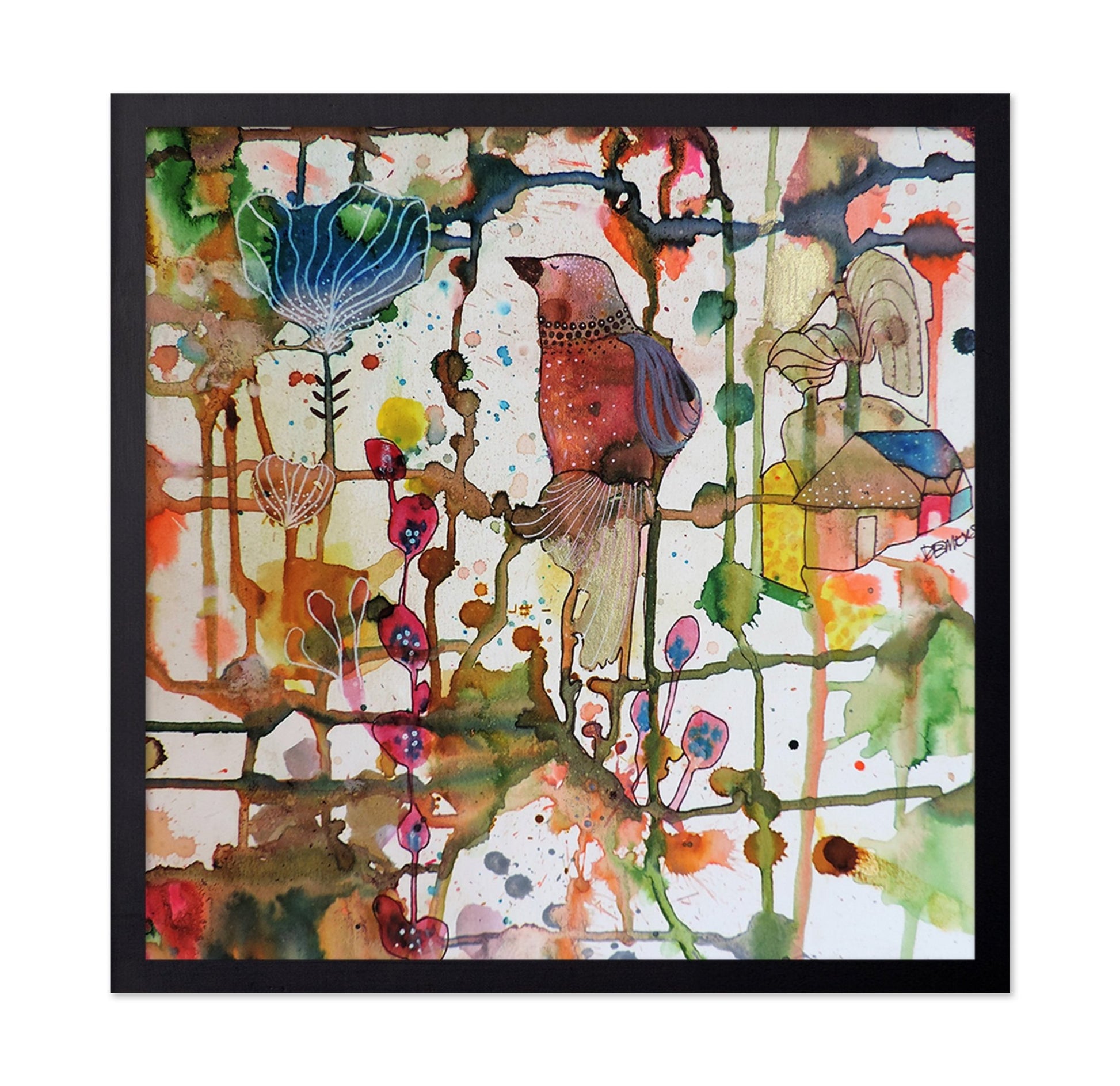Rust Bird Abstract